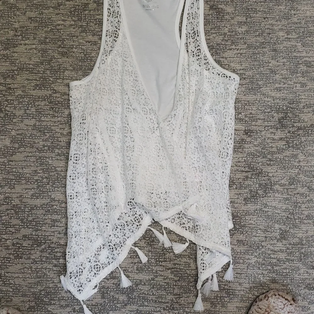 Justice brand girls lace vest